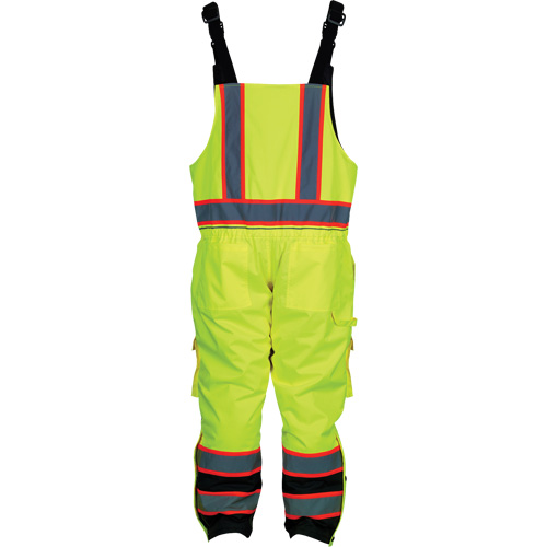 Insulated Overalls, Polyester/Polyurethane, Small, High Visibility Lime-Yellow Brunswick Fyr & Safety