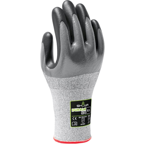 576 Cut Resistant Gloves, Size 6/Small, 13 Gauge, Foam Nitrile Coated, HPPE Shell, ANSI/ISEA 105 Level 3/EN 388 Level C Brunswick Fyr & Safety