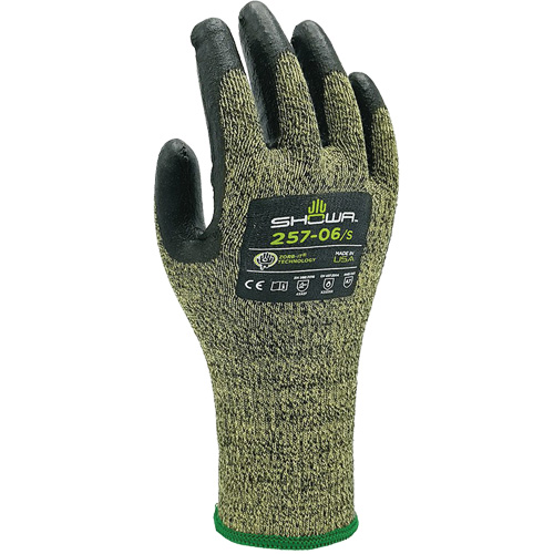 257 Cut Resistant Gloves, Size X-Large/9, 13 Gauge, Foam Nitrile Coated, Stainless Steel Shell, ANSI/ISEA 105 Level 7/EN 388 Level F Brunswick Fyr & Safety