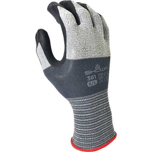 381 Series Coated Gloves, 6/Small, Foam Nitrile Coating, 13 Gauge, Polyester Shell Brunswick Fyr & Safety
