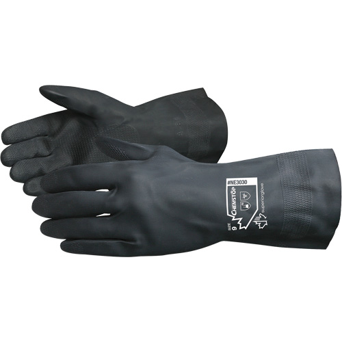 Gants doubl&eacute;s r&eacute;sistants aux produits chimiques Chemstop, Taille 7, 12" lo, N&eacute;opr&egrave;ne, Doublure en Ouat&eacute;e, 30 mils Brunswick Fyr & Safety