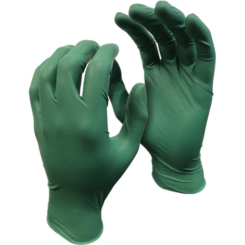 5559PF Green Monkey Gloves, Small, Nitrile, 4-mil, Powder-Free, Green Brunswick Fyr & Safety