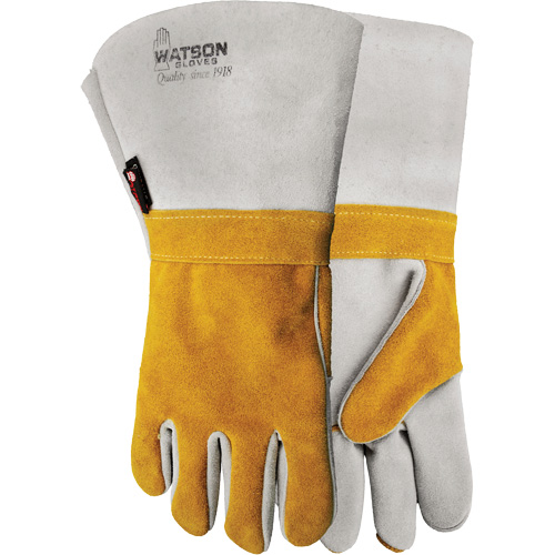1034 Wopper Welding Gloves, Split Cowhide, Size 10 Brunswick Fyr & Safety