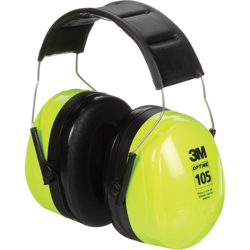 Peltor Optime 105 Earmuffs, Headband, 30 NRR dB Brunswick Fyr & Safety