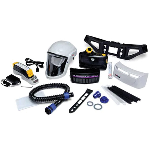 Versaflo Powered Air Purifying Respirator Painter's Kit, Headcover & Faceshield, Lithium-Ion Battery Brunswick Fyr & Safety