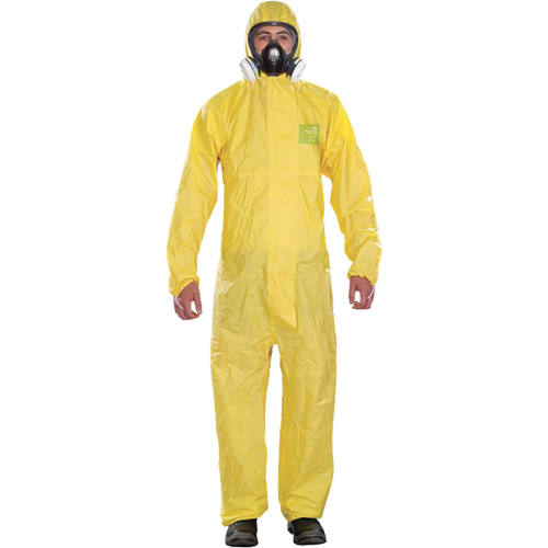 Combinaisons jetables pour usage mod&eacute;r&eacute; Microchem, Petit, Jaune, Polypropyl&egrave;ne Brunswick Fyr & Safety