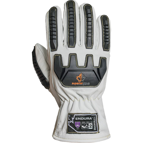 Endura&reg; 378GKGVBE Cut & Impact Resistant Gloves, Small, Goatskin Palm, Driver Cuff Brunswick Fyr & Safety