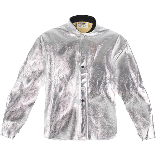 Heat Resistant Jacket, Small, Aluminized Kevlar&reg; Brunswick Fyr & Safety