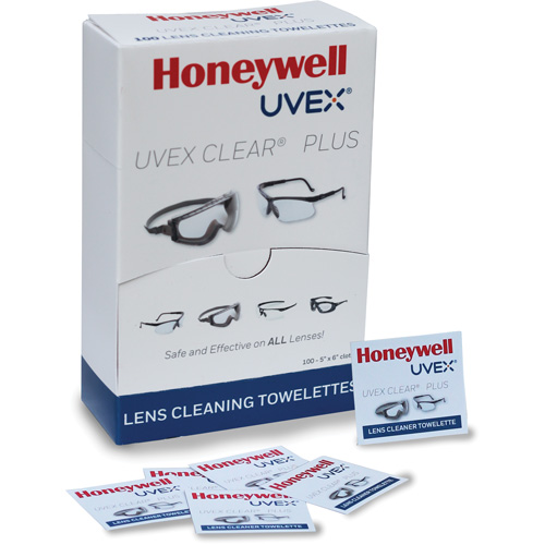 Serviettes Uvex Clear Plus, 5,25" x 8", Paquet de 100 Brunswick Fyr & Safety