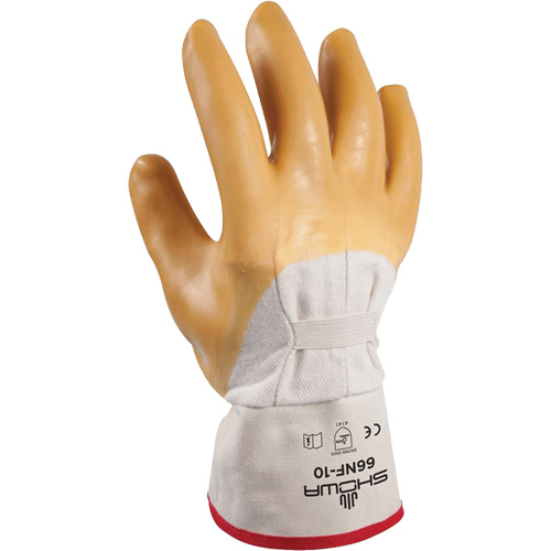 Wrinkle Finish Coated Glove, 10/Large, Rubber Latex Coating, Cotton Shell Brunswick Fyr & Safety