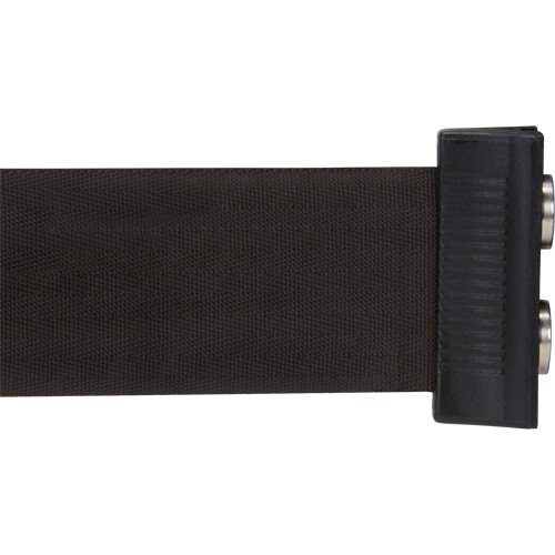 Cassette de ruban magn&eacute;tique pour barri&egrave;re de contr&ocirc;le des foules personnalis&eacute;e, 7', Ruban Noir Brunswick Fyr & Safety