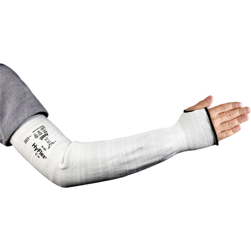 Manchon &eacute;troit r&eacute;sistant aux coupures HyFlex s&eacute;rie 11-211, Intercept, 18", ASTM ANSI niveau A2/EN 388 niveau 2, Gris Brunswick Fyr & Safety