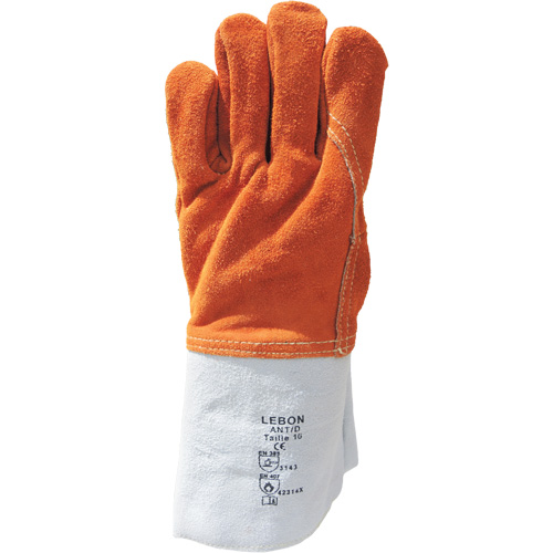Gants de travail r&eacute;sistants &agrave; la chaleur Lebon, Cuir, 10, Prot&egrave;ge jusqu'&agrave; 482° F (250° C) Brunswick Fyr & Safety