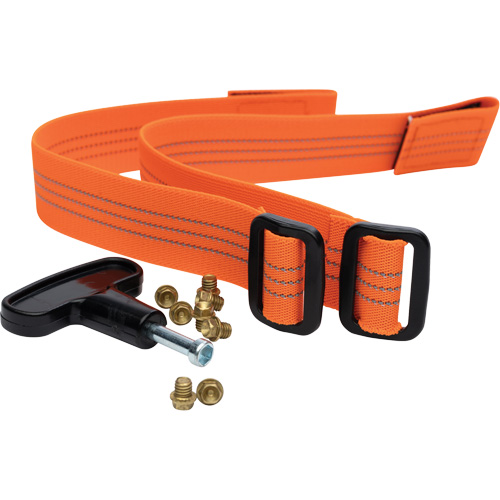 Replacement Brass Cleats & Straps for Midcleat Ice Cleats Brunswick Fyr & Safety