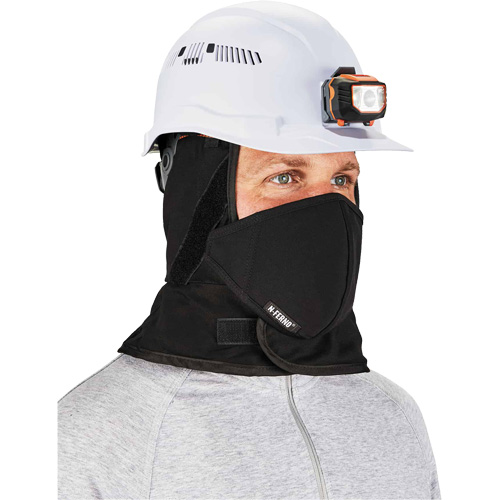 N-Ferno&reg; Winter Hard Hat Liner with Mouthpiece, Fleece Lining, One Size, Black Brunswick Fyr & Safety