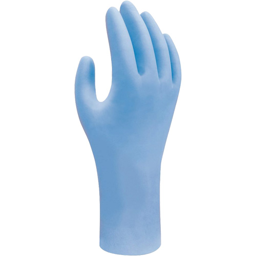 Gants jetables biod&eacute;gradable, T-petit, Nitrile, 2,5 mils, Sans poudre, Bleu Brunswick Fyr & Safety
