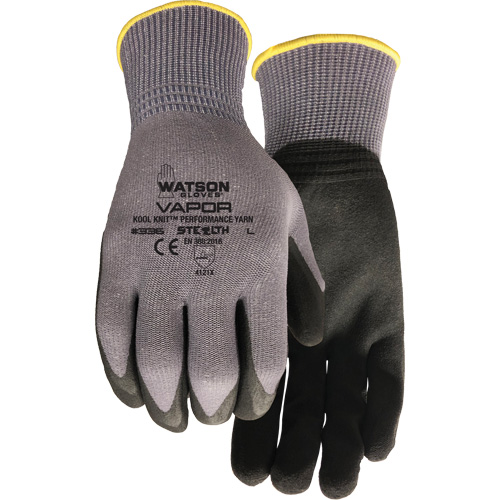 Stealth Vapour Coated Gloves, Small, Foam PVC Coating, 15 Gauge, Nylon Shell Brunswick Fyr & Safety