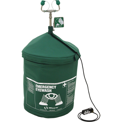 Portable Tempered Emergency Eyewash, Pressurized, 15 gal. Capacity, Meets ANSI Z358.1 Brunswick Fyr & Safety