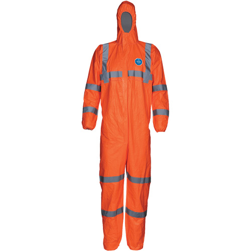 HV High Visibility Coveralls with Hood, Small, Orange, Tyvek&reg; 500 Brunswick Fyr & Safety