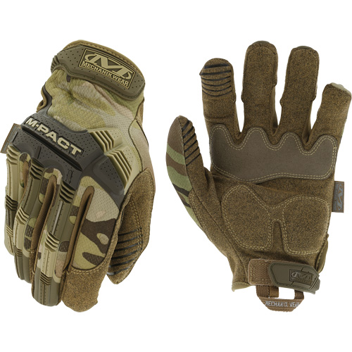 Gants antichocs tactiques MultiCam M-Pact, 8, Paume en Synth&eacute;tique, Poignet Boucle et crochet Brunswick Fyr & Safety