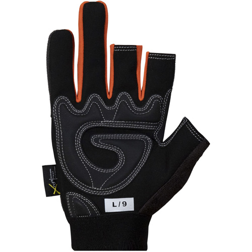 Gants de cadreurs avec doigts d&eacute;couverts Clutch Gear, Paume Synth&eacute;tique, Taille Petit Brunswick Fyr & Safety