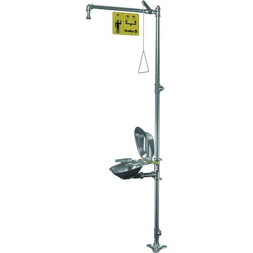 Halo Shower & Eye/Face Wash Unit, Pedestal Brunswick Fyr & Safety