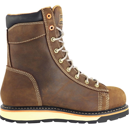 Bottes de travail pour monteur, Cuir, Embout Acier, Taille 7, Imperm&eacute;able Brunswick Fyr & Safety