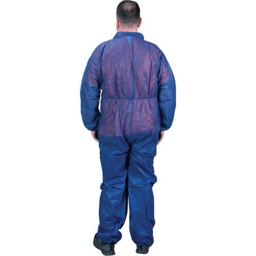 Coveralls, Medium, Blue, Polypropylene Brunswick Fyr & Safety