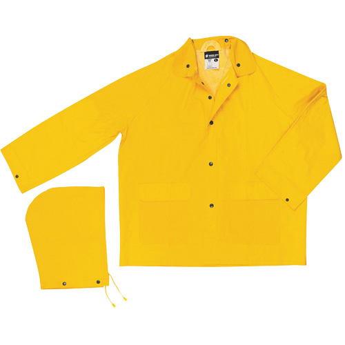 Imperm&eacute;able de s&eacute;rie classique avec capuchon amovible, Polyester/PVC, 4T-Grand, Jaune Brunswick Fyr & Safety