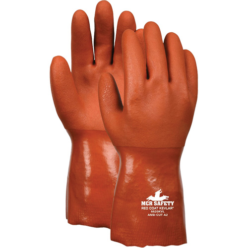 Redcoat Cut Resistant Gloves, Size 2X-Large, PVC Coated, Kevlar&reg; Shell, ASTM ANSI Level A2/EN 388 Level 3 Brunswick Fyr & Safety