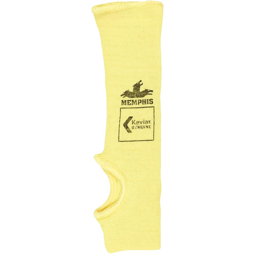 Safety Cut Pro Single-Ply Cut Resistant Sleeve, Kevlar&reg;, 10", ASTM ANSI Level A2, Yellow Brunswick Fyr & Safety