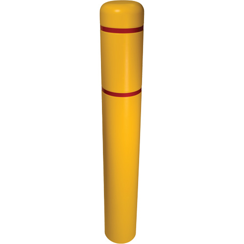 Bollard Cover, 4" Dia. x 54" L, Yellow Brunswick Fyr & Safety