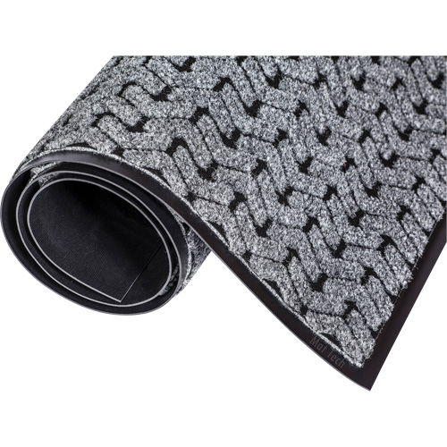 Tapis d'accueil Performance Tire-Track, Essuie-pieds/grattoir, 4' x 8' x 3/8", Gris Brunswick Fyr & Safety