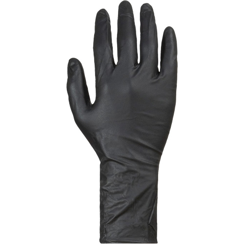 KeepKleen&reg; Disposable Gloves, Large, Nitrile, 8-mil, Powder-Free, Black Brunswick Fyr & Safety