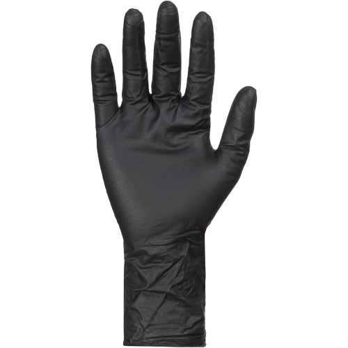 KeepKleen&reg; Disposable Gloves, Large, Nitrile, 8-mil, Powder-Free, Black Brunswick Fyr & Safety