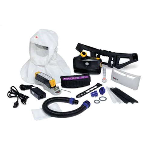 Versaflo Powered Air Purifying Respirator Easy Clean Kit, Loose Fitting Hood & Faceshield, Lithium-Ion Battery Brunswick Fyr & Safety