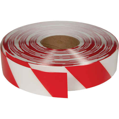 ArmorStripe&reg; Ultra Durable Floor Tape, 2" x 100', PVC, Red and White Brunswick Fyr & Safety