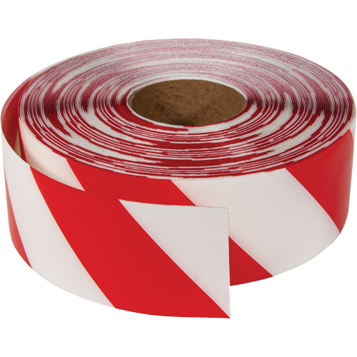 ArmorStripe&reg; Ultra Durable Floor Tape, 3" x 100', PVC, Red and White Brunswick Fyr & Safety