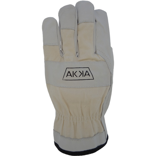 Cotton-Backed Drivers Gloves, Large, Grain Goatskin Palm Brunswick Fyr & Safety