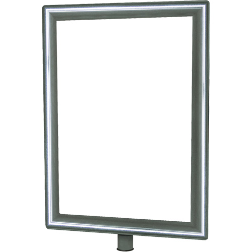 Porte-enseigne vertical robuste pour montant classique, Chrome poli Brunswick Fyr & Safety