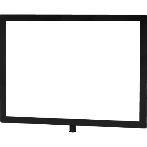 Porte-enseigne horizontal robuste pour montant classique, Noir Brunswick Fyr & Safety