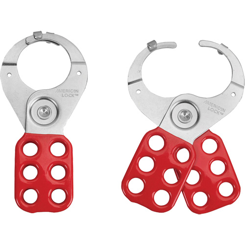 Tabbed Steel Lockout Hasp, Red Brunswick Fyr & Safety