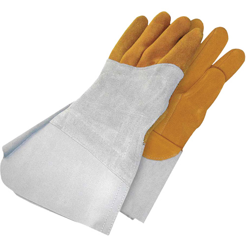 Gants de soudage &agrave; l'arc TIG en cuir de daim retourn&eacute; Gander Brand, Cuir fleur de daim, Taille 9 Brunswick Fyr & Safety