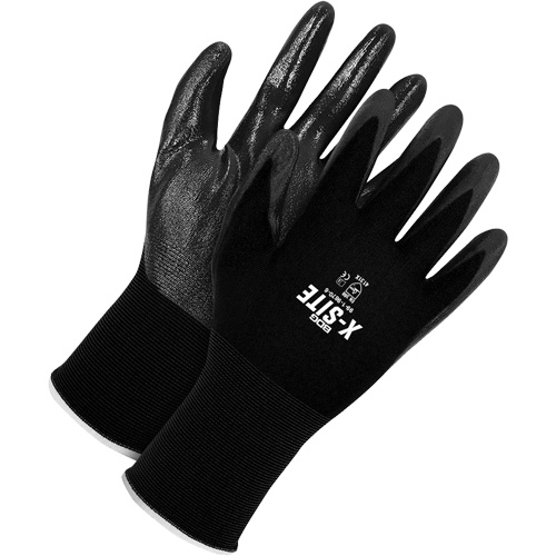 Gants enduits X-Site, 11, R&ecirc;vetement Bipolym&egrave;re, Calibre 15, Enveloppe en Nylon Brunswick Fyr & Safety