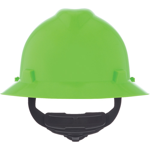 V-Gard&reg; Slotted Full-Brim Hardhat, Meets CSA Type 1, Ratchet Suspension, Non-Vented Brunswick Fyr & Safety