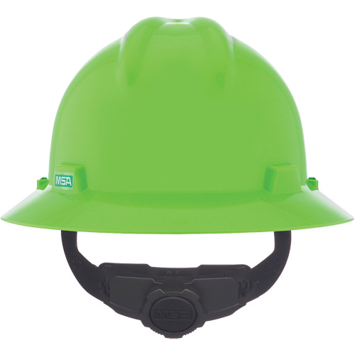 V-Gard&reg; Slotted Full-Brim Hardhat, Meets CSA Type 1, Ratchet Suspension, Non-Vented Brunswick Fyr & Safety