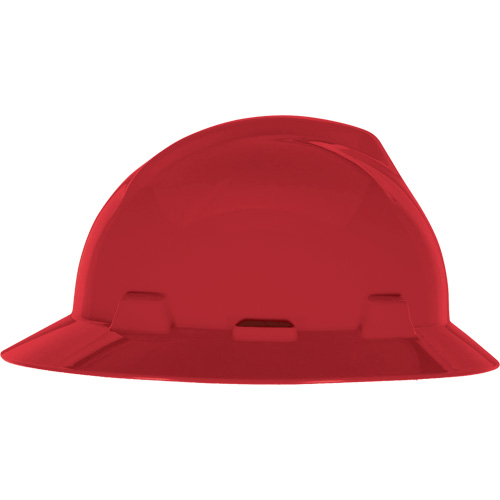 Casque de s&eacute;curit&eacute; &agrave; fente et bordure compl&egrave;te V-Gard, Suspension &agrave; douille, Non ventil&eacute; Brunswick Fyr & Safety