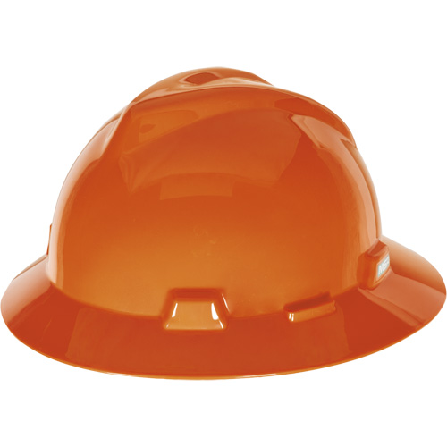 Casque de s&eacute;curit&eacute; &agrave; fente et bordure compl&egrave;te V-Gard, Suspension &agrave; douille, Non ventil&eacute; Brunswick Fyr & Safety