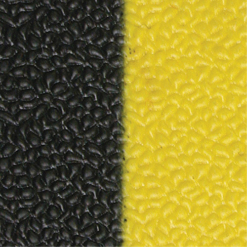 Airsoft Anti-Fatigue Mat, Pebbled, 3' x 5' x 3/8", Black/Yellow, PVC Sponge Brunswick Fyr & Safety