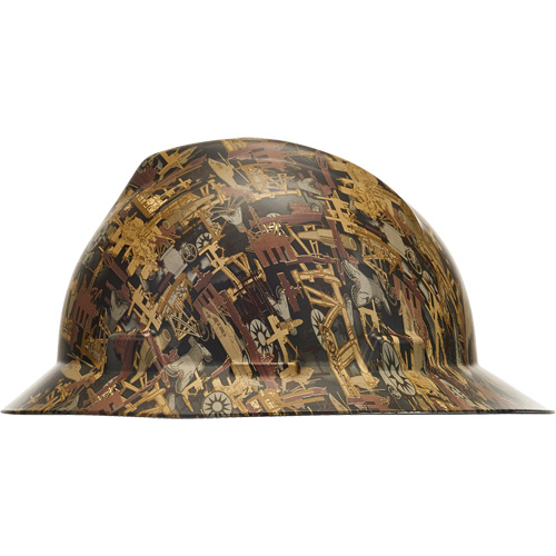 V-Gard&reg; Hydro Dip Full Brim Hard Hat, Meets CSA Type 1, Ratchet Suspension, Non-Vented Brunswick Fyr & Safety